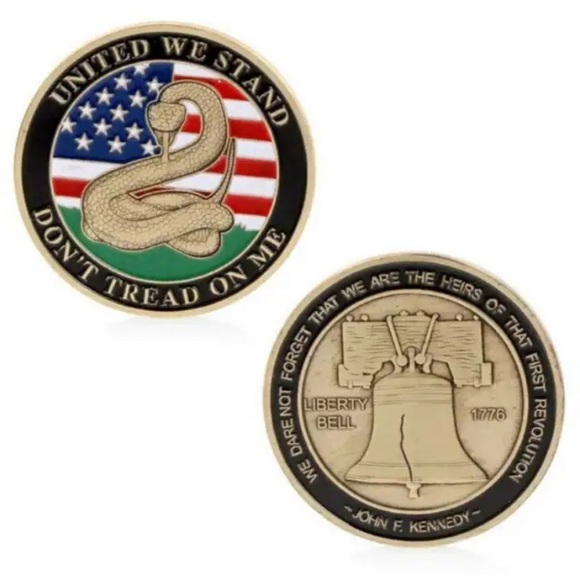 Don't Tread on Me Challenge Coin - Picture 3 of 3